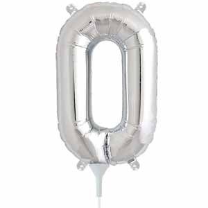 16" Silver Letter O Balloon