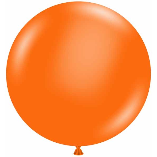 TUFTEX 24-Inch Standard Orange Latex Balloons, 25 Count