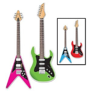 3-Foot Double-Sided Guitar Cutouts, 2-Pack