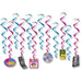 I Love the '90s Hanging Whirls, 12 Count