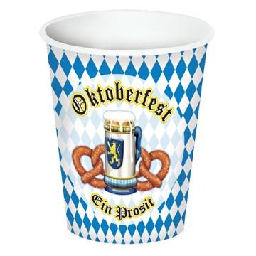 Oktoberfest 9 oz Cups, 8 Pack