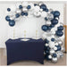 16-Foot DIY Navy Blue and Silver Balloon Arch and Garland Kit for Graduations Parties, Bridal Showers, and Anniversaries