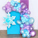 16-Foot DIY Winter Balloon Garland and Arch Kit with Snowflake Balloon
