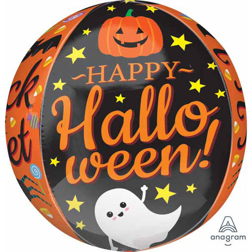 Halloween Fun Ghost and Pumpkin Foil Ballon - 16"