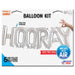 16" Kit Hooray Silver Balloon Set - 01088