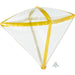 17" Clear Gold Trim Diamondz Foil Balloon