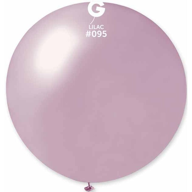 Gemar 31" Metallic Lilac #095 Latex Balloon, 1 Count