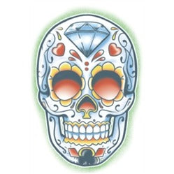 El Jugador Day of the Dead Temporary Tattoo