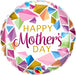 Happy Mother's Day Colorful Gems 18" Balloon (5/Pk)