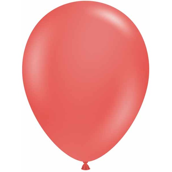 TUF-TEX Aloha Pink Coral 17" Latex Balloons, 50 Count