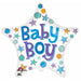 Baby Boy Star 18-Inch Foil Balloon