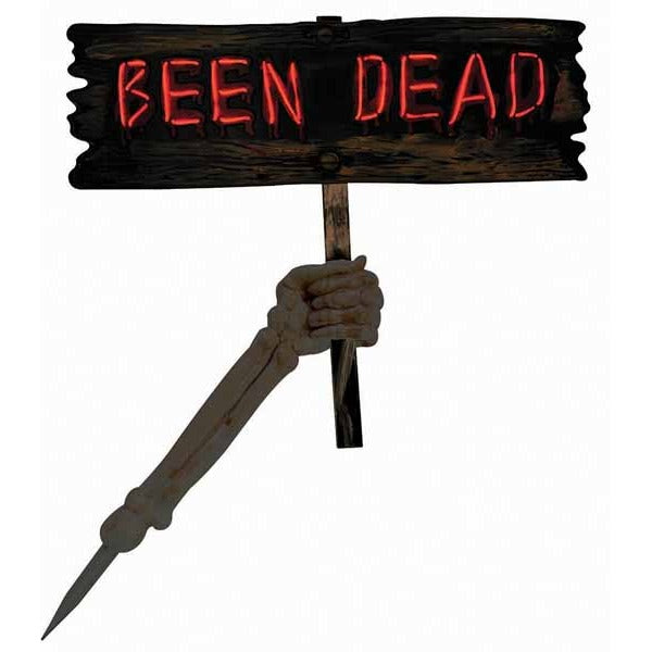 Light Up Grave Greetings Halloween Decoration, Dead