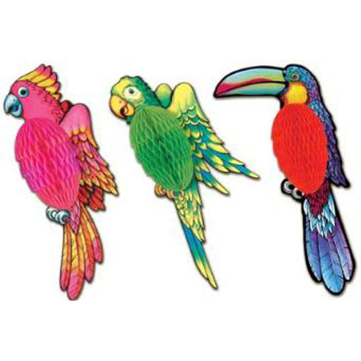 "17" Exotic Art-Tissue Birds - Assorted Colors (1/Pkg)"