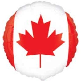 18-Inch Canadian Flag Foil Balloon