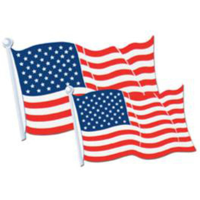 "18" American Flag Cutout Bulk - Show Your Patriotism!"