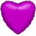 18" Fuchsia Heart Shaped Foil Balloon.