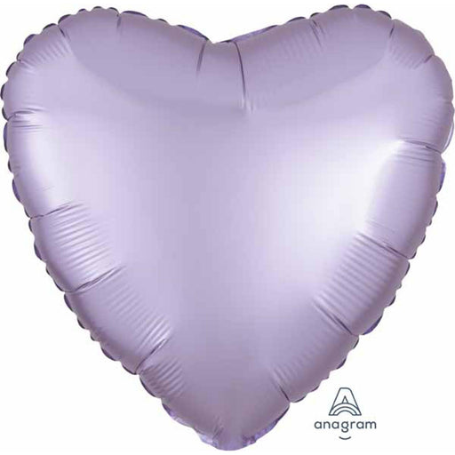 "18" Heart-Shaped Lilac Satin Balloon Package"