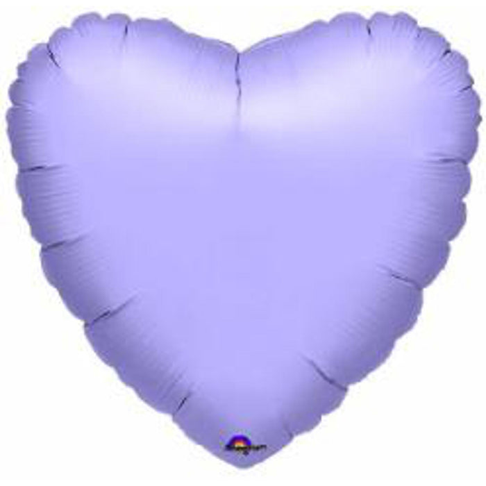 18" Heart Flat Past Lilac Balloon (10571)