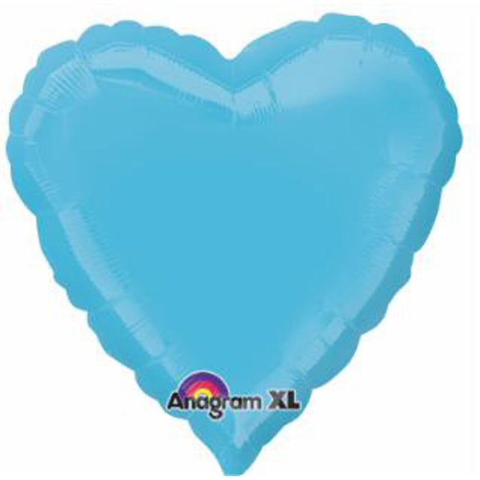 "18" Heart Flat Caribbean Blue S15 Balloon"