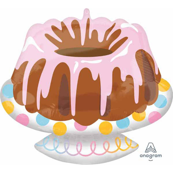 Delightful Indulgence 18 Bundt Cake Foil Balloon (5/Pk) — Shimmer &  Confetti