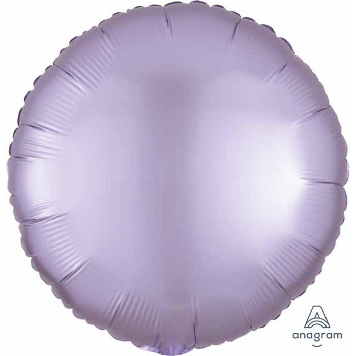 18" Round Lilac Satin Tablecloth Set - Pack Of 18