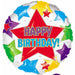 18" Star Birthday Vinyl Balloon