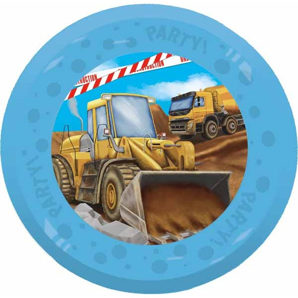 PARTY REUSE PLATES 8" 4/P CONSTRUCTION
