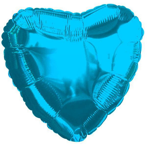 18-inch Blue Heart-Shaped Foil Balloon