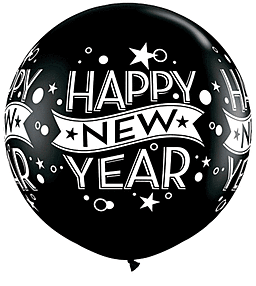 Qualatex New Year Confetti Dots Wrap Latex Balloons 36" (1/Pk)