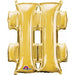 32 Inch Gold Hashtag Foil Balloon