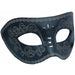Black Leather-Cut Masquerade Mask