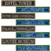 French Street Sign Cutouts, 4 Pack