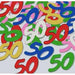 Multicolor “50” Fanci-Fetti Confetti, 0.5 oz