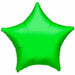 19" Metallic Green Star-Shaped Flat Wall Decor (S15 Rated) - 30557