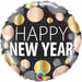 New Year Metallic Dots 18-Inch Foil Balloon