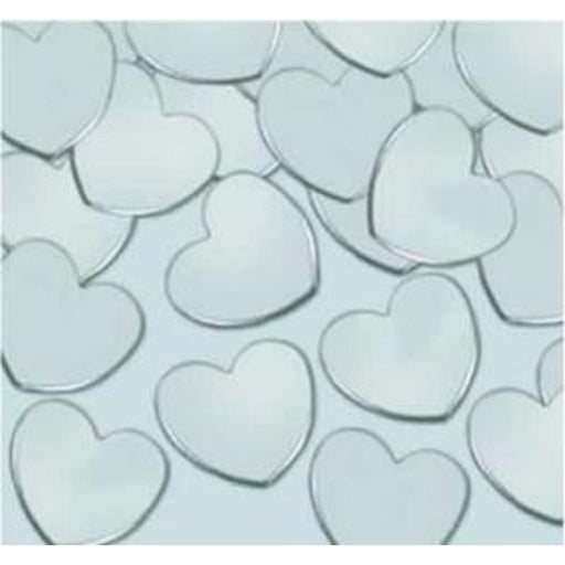 "1Oz Fanci Fetti Silver Hearts - Romantic Confetti Decor"