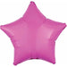 19-Inch Bright Bubble Gum Pink Star Foil Balloon