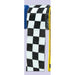 Black and White Checkered Flag Crepe Streamer, 30 ft