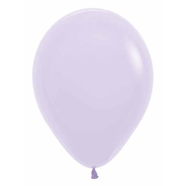 Sempertex 11" Pastel Matte Lilac Latex Balloons, 50 Count
