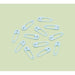 Blue Safety Pin Baby Shower Decorations, 24 Pack