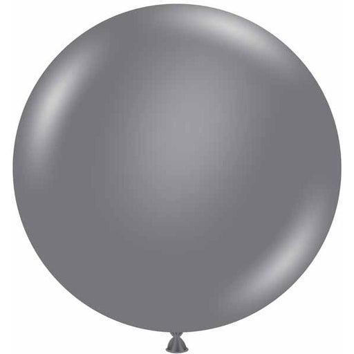 TUFTEX Gray Smoke 24-Inch Latex Balloons, 25 Count