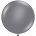 TUFTEX Gray Smoke 24-Inch Latex Balloons, 25 Count