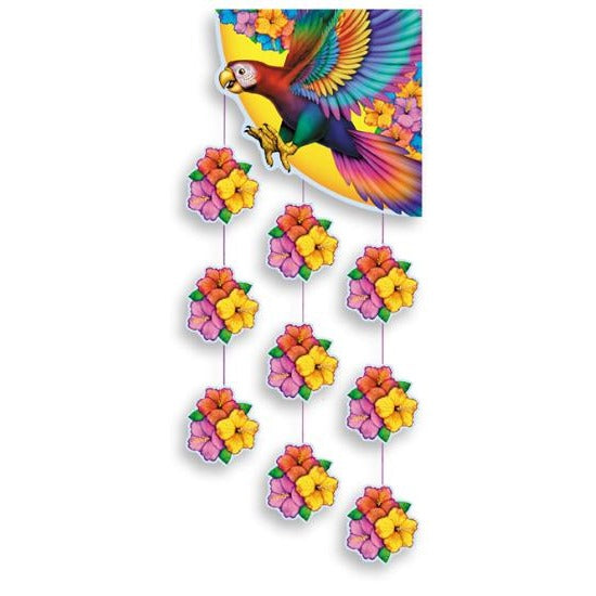 Parrot Corner Stringer Luau Decoration, 1 Count