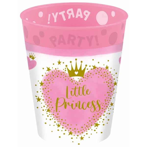 PARTY REUSE CUP 9OZ 4/PK LITTLE PRINCESS