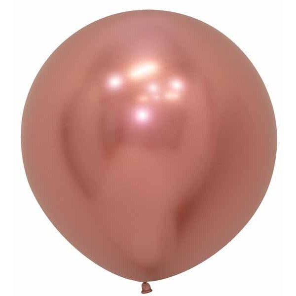 Reflex Rose Gold 24-Inch Latex Balloons, 10 Pack