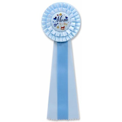 Cocarde de luxe bleue « Future maman »
