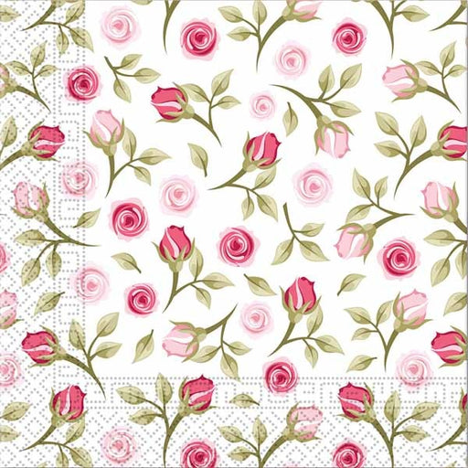 Romantic Roses 3-Ply Luncheon Napkins, 20 Count