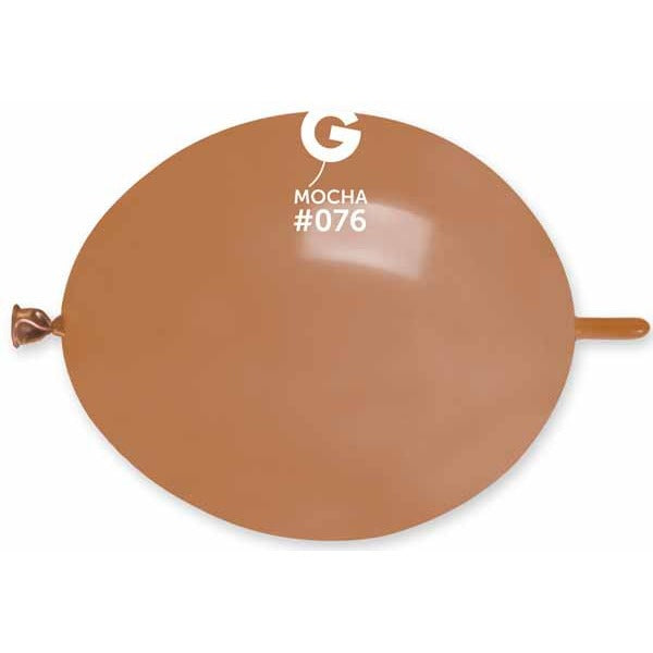 Gemar Glink 13" Mocha #076 Latex Balloons, 50 Count