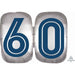 Happy 60th Birthday Shaped Foil Balloon, 25 Inch