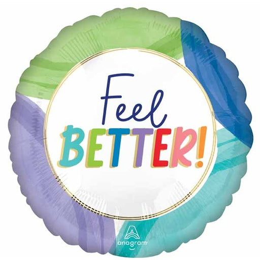 Collage Feel Better 18-Inch Round Foil Balloon